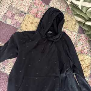 Hollister Charcoal Hoodie with Logo Accents